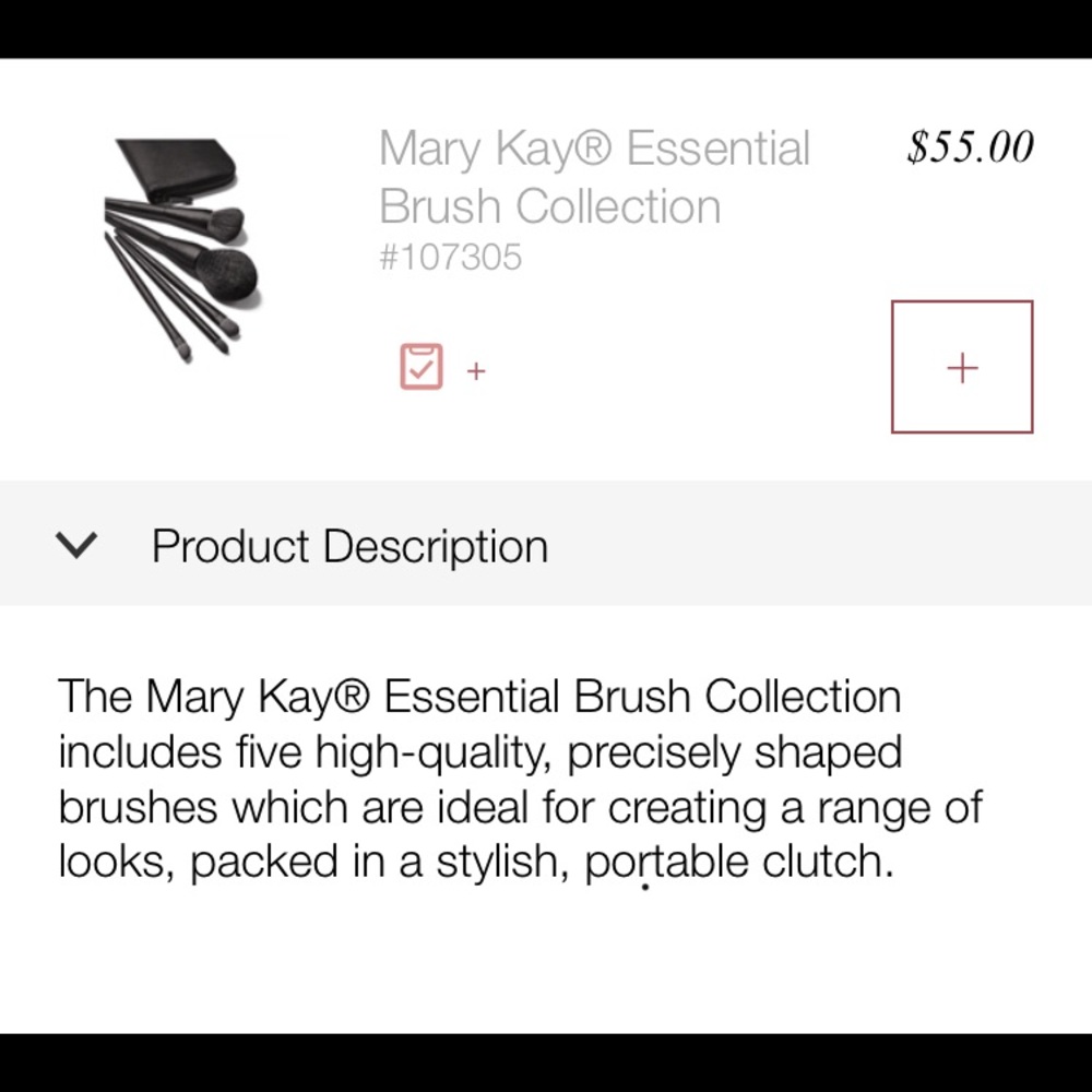 Makeup brush collection